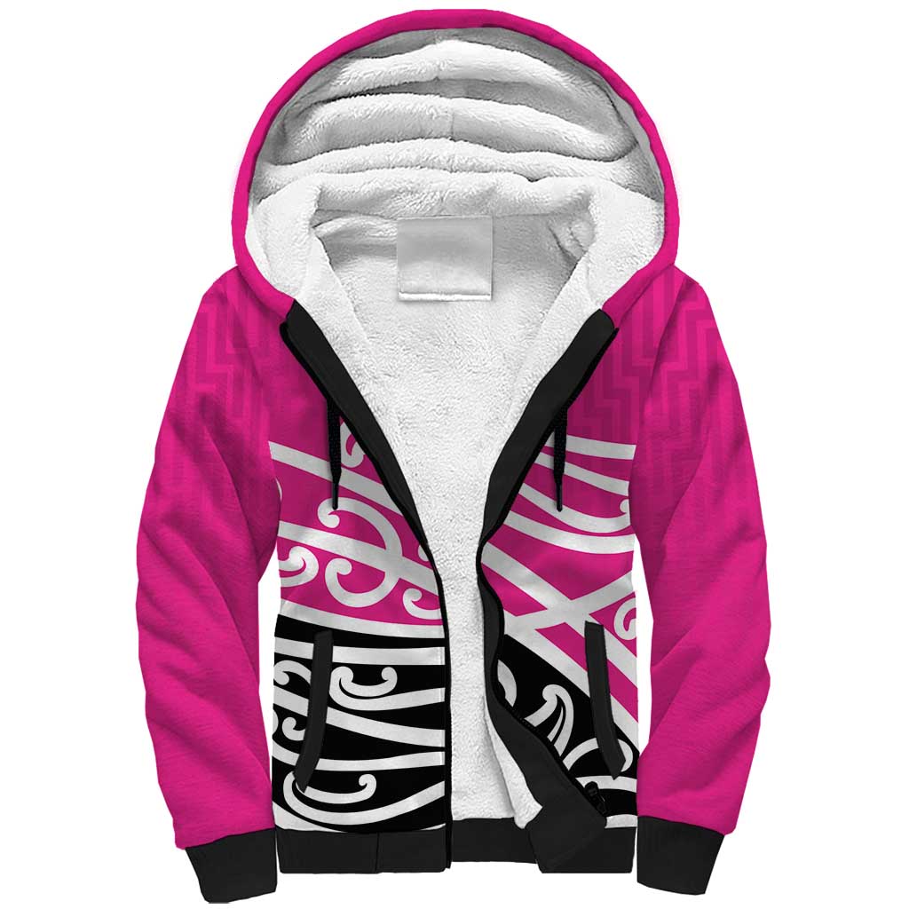 All Pink New Zealand Kowhai Ngutukak Sherpa Hoodie - Aussie Hoodie