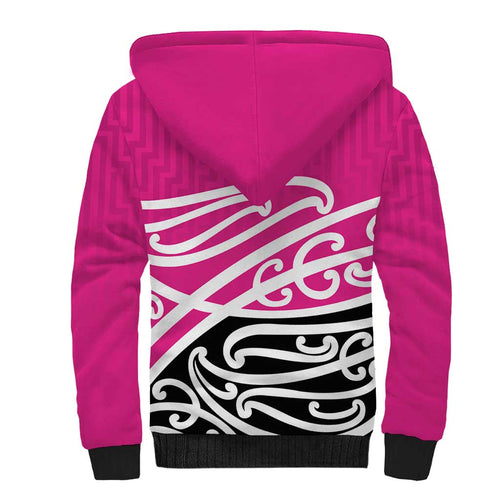 All Pink New Zealand Kowhai Ngutukak Sherpa Hoodie - Aussie Hoodie