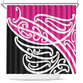 All Pink New Zealand Kowhai Ngutukak Shower Curtain - Aussie Hoodie