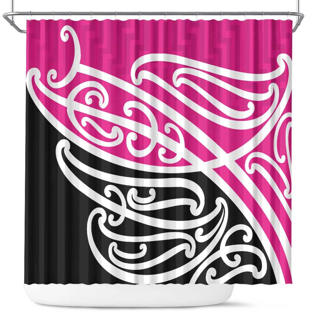 All Pink New Zealand Kowhai Ngutukak Shower Curtain - Aussie Hoodie