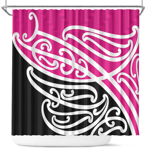 All Pink New Zealand Kowhai Ngutukak Shower Curtain - Aussie Hoodie