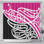 All Pink New Zealand Kowhai Ngutukak Shower Curtain - Aussie Hoodie