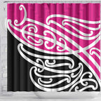 All Pink New Zealand Kowhai Ngutukak Shower Curtain - Aussie Hoodie
