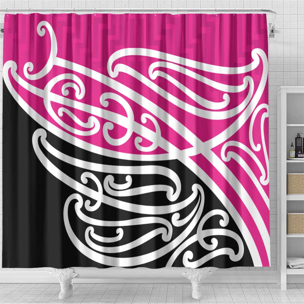 All Pink New Zealand Kowhai Ngutukak Shower Curtain - Aussie Hoodie