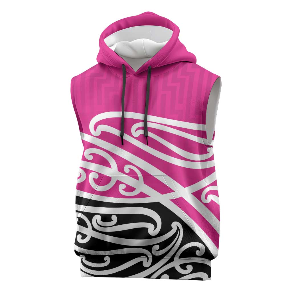 All Pink New Zealand Kowhai Ngutukak Sleeveless Hoodie - Aussie Hoodie