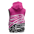 All Pink New Zealand Kowhai Ngutukak Sleeveless Hoodie - Aussie Hoodie