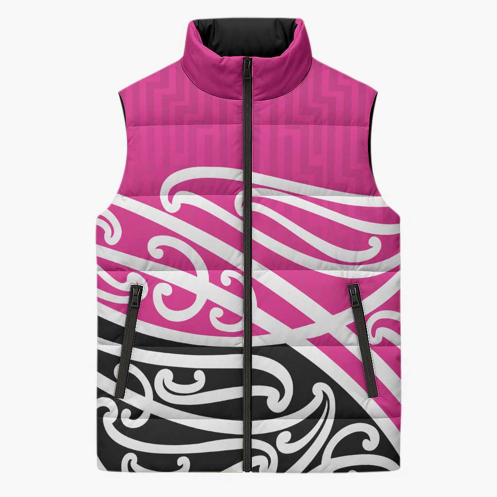 All Pink New Zealand Kowhai Ngutukak Sleeveless Puffer Jacket - Aussie Hoodie