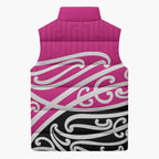 All Pink New Zealand Kowhai Ngutukak Sleeveless Puffer Jacket - Aussie Hoodie