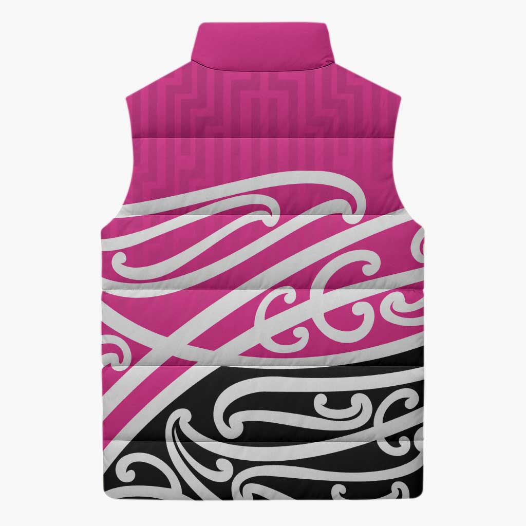 All Pink New Zealand Kowhai Ngutukak Sleeveless Puffer Jacket - Aussie Hoodie