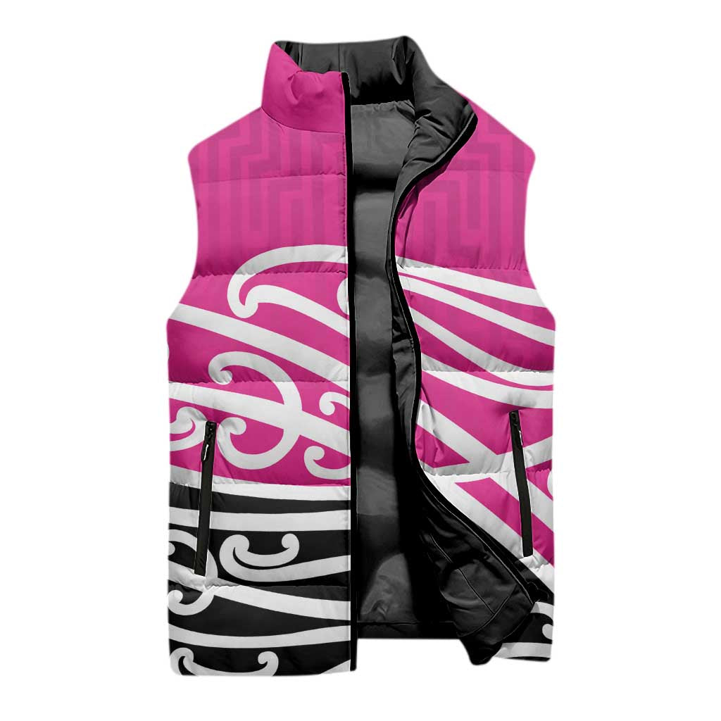 All Pink New Zealand Kowhai Ngutukak Sleeveless Puffer Jacket - Aussie Hoodie