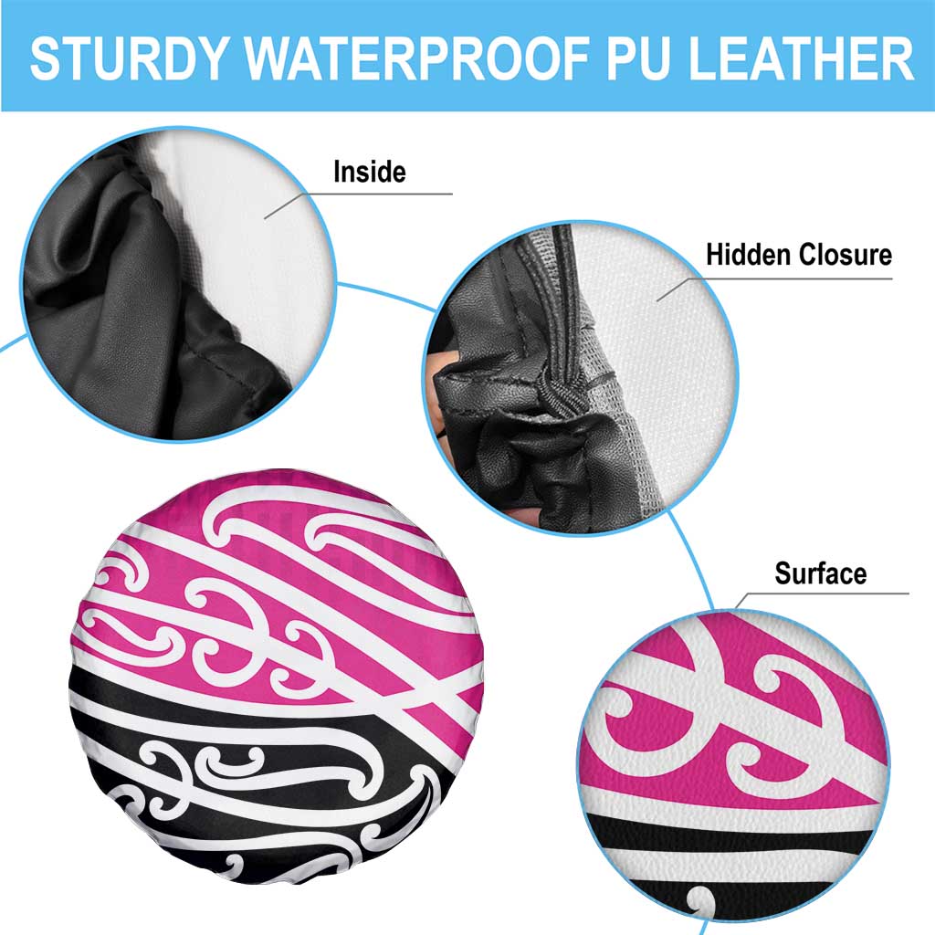 All Pink New Zealand Kowhai Ngutukak Spare Tire Cover - Aussie Hoodie