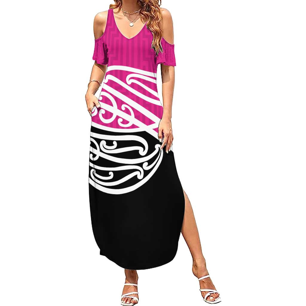 All Pink New Zealand Kowhai Ngutukak Summer Maxi Dress - Aussie Hoodie
