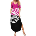 All Pink New Zealand Kowhai Ngutukak Summer Maxi Dress - Aussie Hoodie