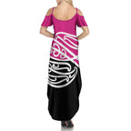 All Pink New Zealand Kowhai Ngutukak Summer Maxi Dress - Aussie Hoodie