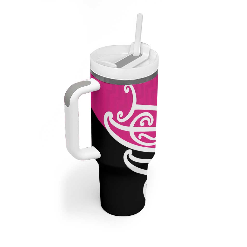 All Pink New Zealand Kowhai Ngutukak Tumbler With Handle - Aussie Hoodie