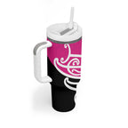 All Pink New Zealand Kowhai Ngutukak Tumbler With Handle - Aussie Hoodie