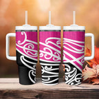 All Pink New Zealand Kowhai Ngutukak Tumbler With Handle - Aussie Hoodie