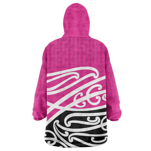 All Pink New Zealand Kowhai Ngutukak Wearable Blanket Hoodie - Aussie Hoodie