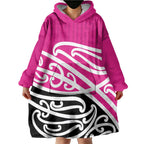 All Pink New Zealand Kowhai Ngutukak Wearable Blanket Hoodie - Aussie Hoodie