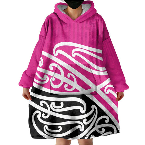 All Pink New Zealand Kowhai Ngutukak Wearable Blanket Hoodie - Aussie Hoodie