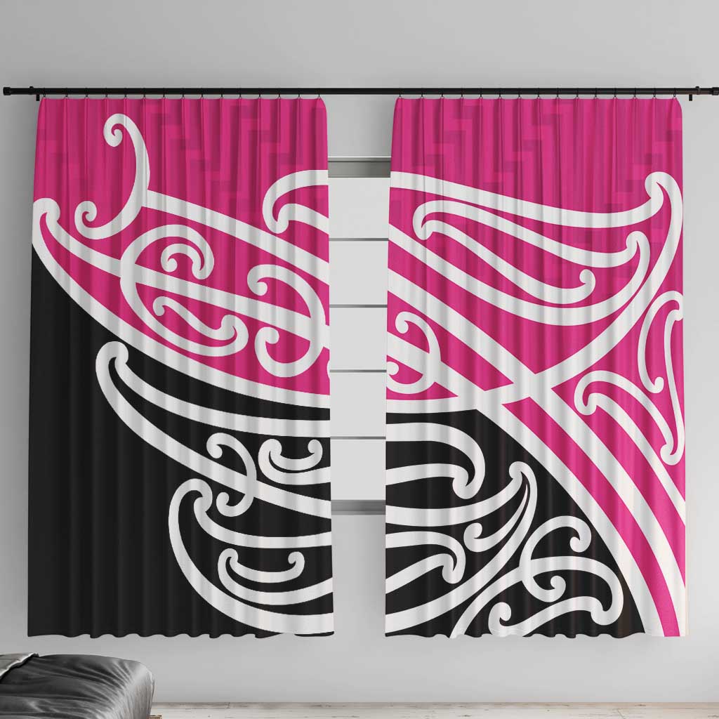 All Pink New Zealand Kowhai Ngutukak Window Curtain - Aussie Hoodie