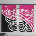 All Pink New Zealand Kowhai Ngutukak Window Curtain - Aussie Hoodie