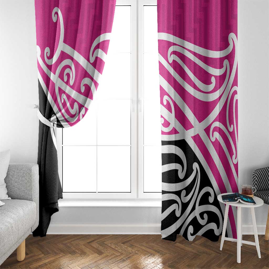 All Pink New Zealand Kowhai Ngutukak Window Curtain - Aussie Hoodie