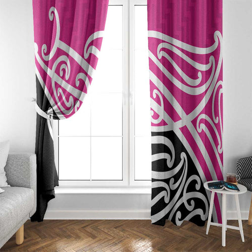 All Pink New Zealand Kowhai Ngutukak Window Curtain - Aussie Hoodie