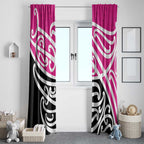 All Pink New Zealand Kowhai Ngutukak Window Curtain - Aussie Hoodie