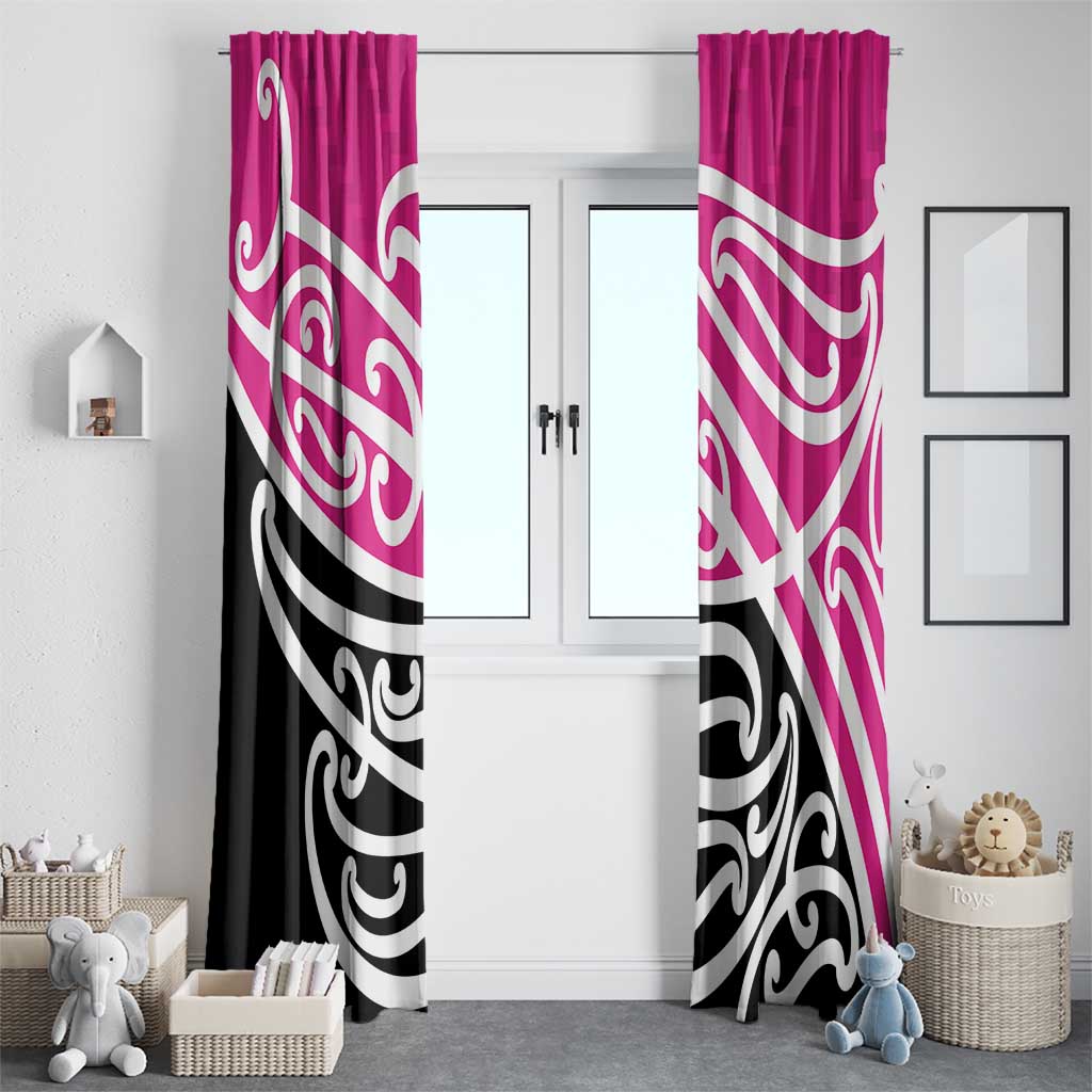 All Pink New Zealand Kowhai Ngutukak Window Curtain - Aussie Hoodie