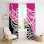 All Pink New Zealand Kowhai Ngutukak Window Curtain - Aussie Hoodie