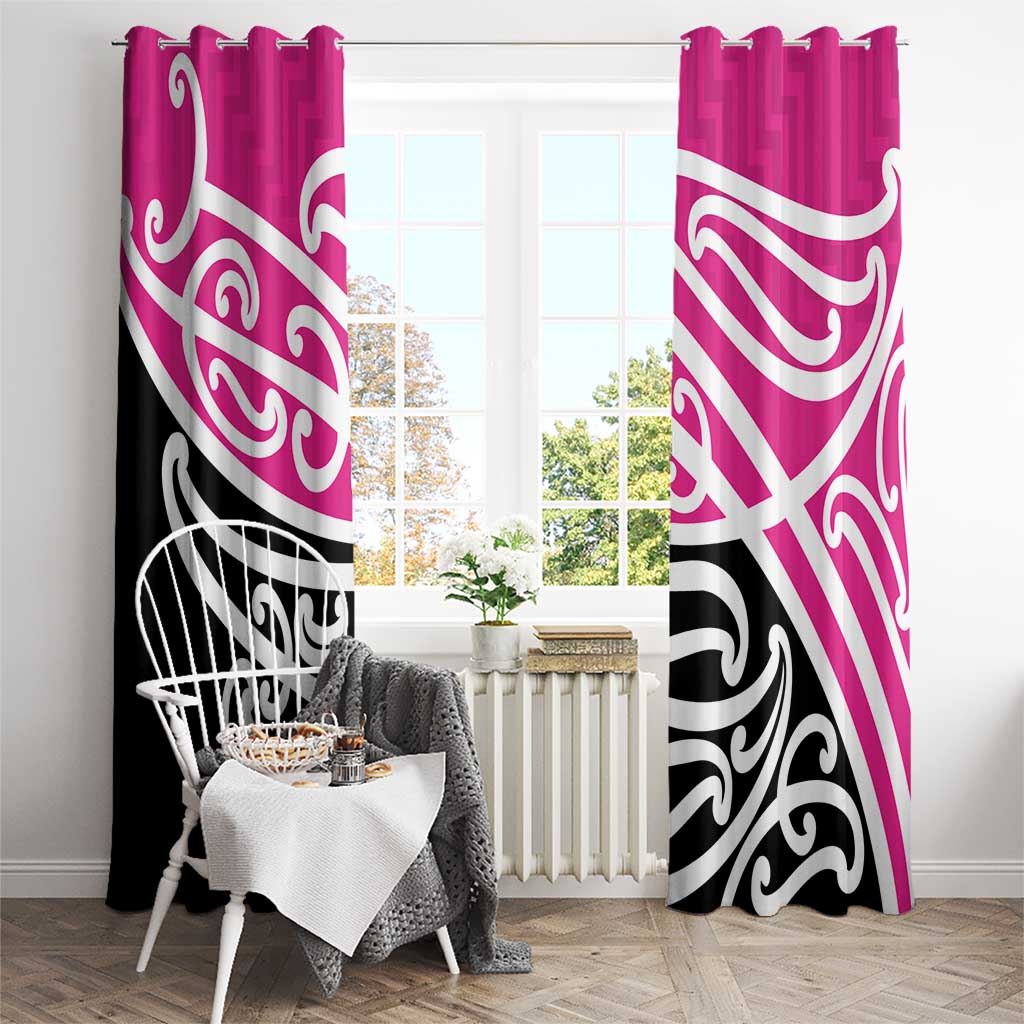 All Pink New Zealand Kowhai Ngutukak Window Curtain - Aussie Hoodie
