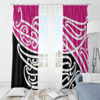 All Pink New Zealand Kowhai Ngutukak Window Curtain - Aussie Hoodie