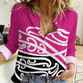 All Pink New Zealand Kowhai Ngutukak Women Casual Shirt - Aussie Hoodie