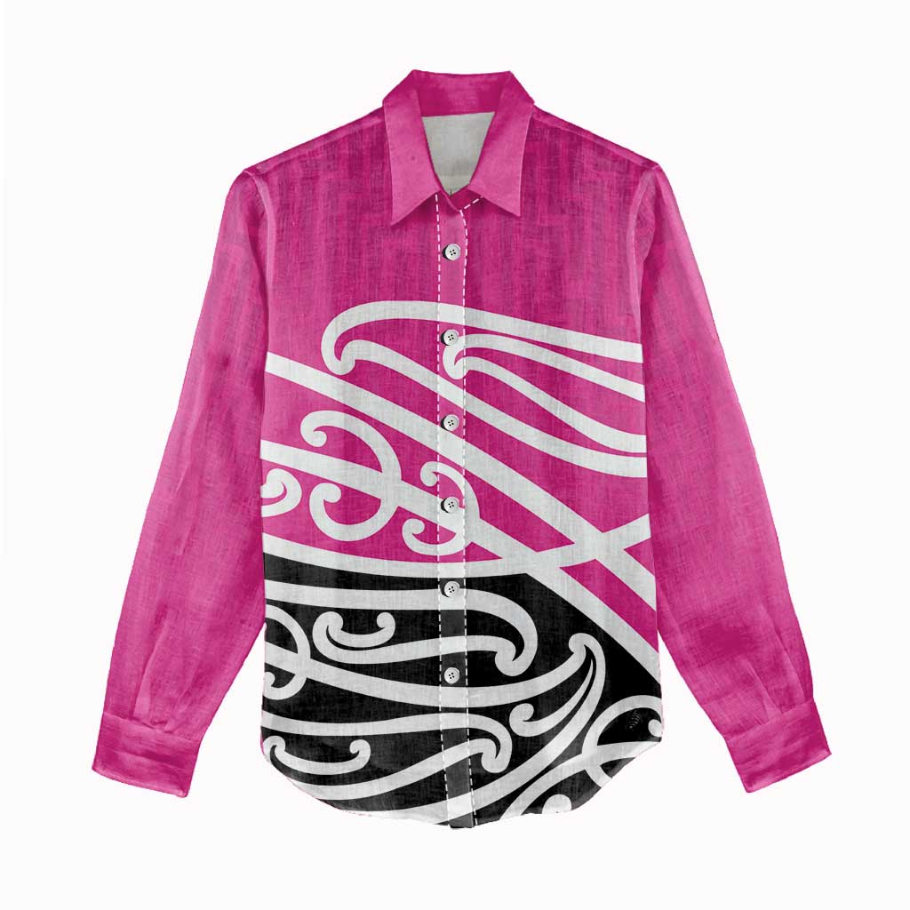 All Pink New Zealand Kowhai Ngutukak Women Casual Shirt - Aussie Hoodie