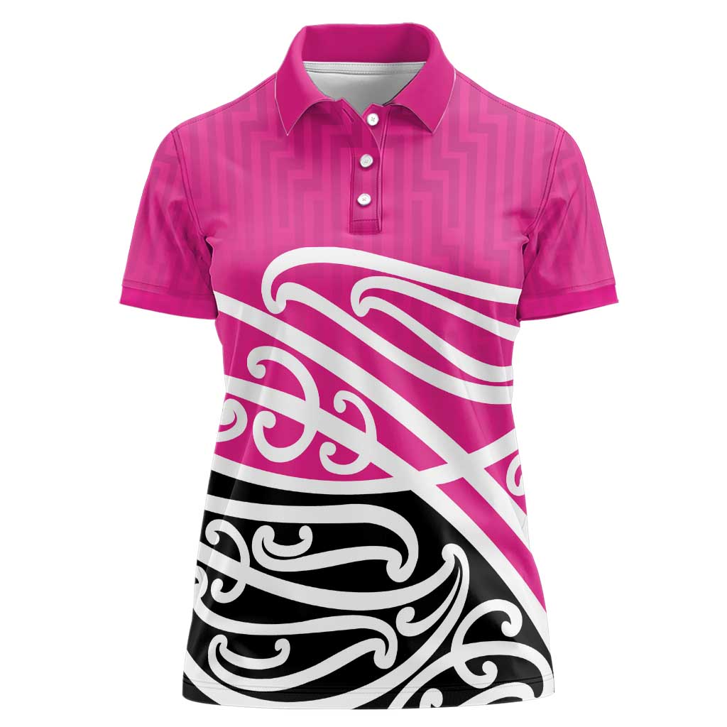 All Pink New Zealand Kowhai Ngutukak Women Polo Shirt - Aussie Hoodie
