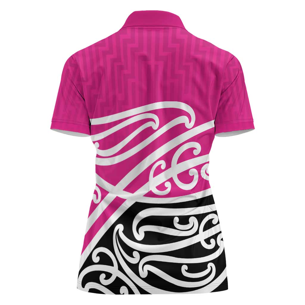 All Pink New Zealand Kowhai Ngutukak Women Polo Shirt - Aussie Hoodie