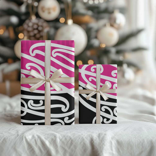All Pink New Zealand Kowhai Ngutukak Wrapping Paper - Aussie Hoodie