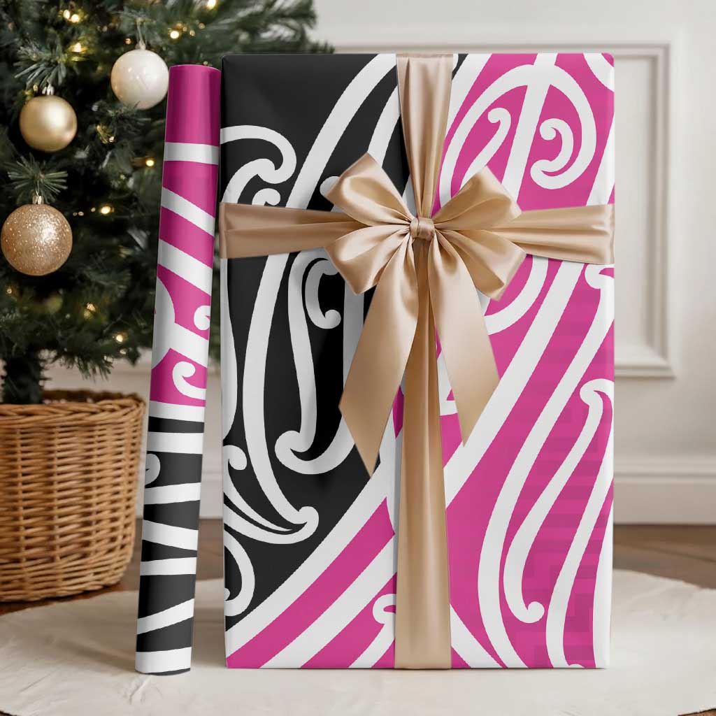 All Pink New Zealand Kowhai Ngutukak Wrapping Paper - Aussie Hoodie