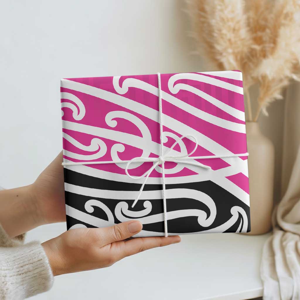 All Pink New Zealand Kowhai Ngutukak Wrapping Paper - Aussie Hoodie