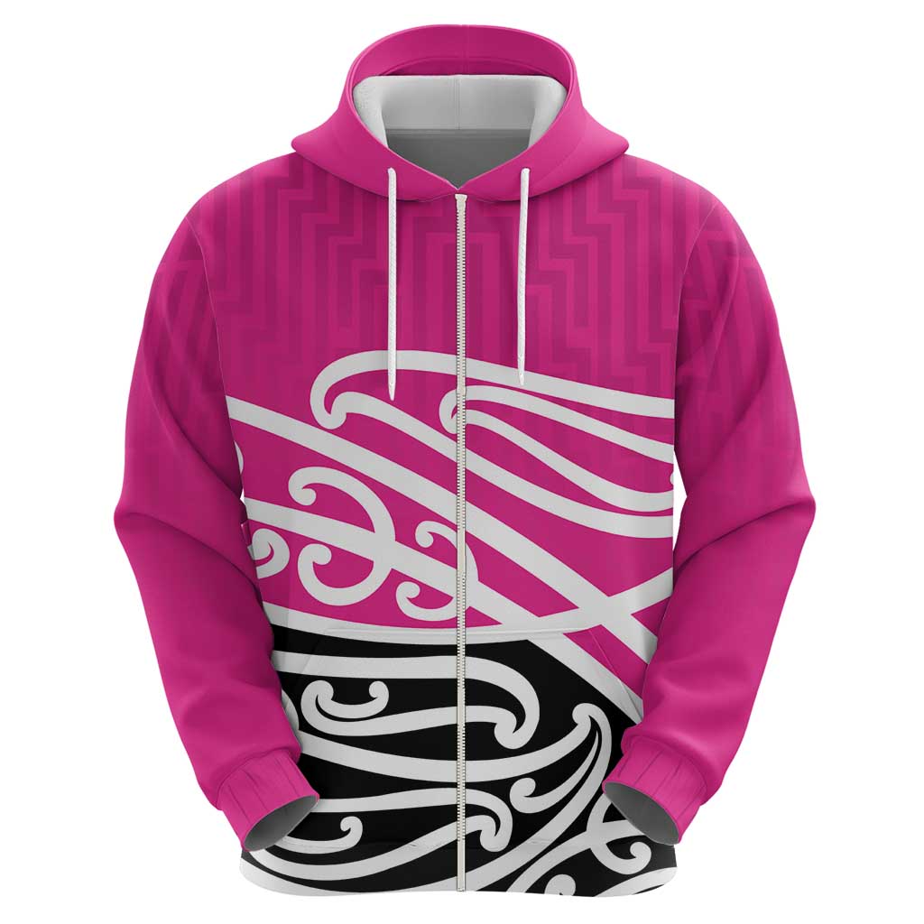 All Pink New Zealand Kowhai Ngutukak Zip Hoodie - Aussie Hoodie