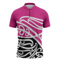 All Pink New Zealand Kowhai Ngutukak Zipper Polo Shirt - Aussie Hoodie