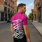 All Pink New Zealand Kowhai Ngutukak Zipper Polo Shirt - Aussie Hoodie