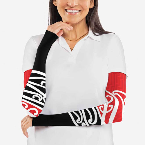 All Red New Zealand Kowhai Ngutukak Arm Sleeves - Aussie Hoodie