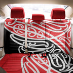 All Red New Zealand Kowhai Ngutukak Back Car Seat Cover - Aussie Hoodie