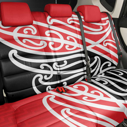 All Red New Zealand Kowhai Ngutukak Back Car Seat Cover - Aussie Hoodie
