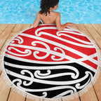 All Red New Zealand Kowhai Ngutukak Beach Blanket - Aussie Hoodie