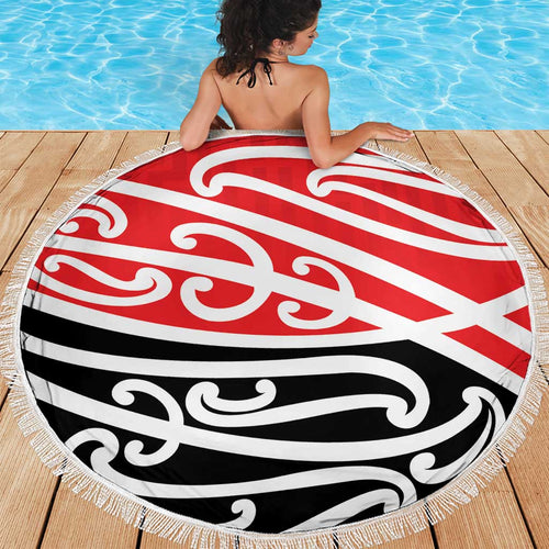 All Red New Zealand Kowhai Ngutukak Beach Blanket - Aussie Hoodie
