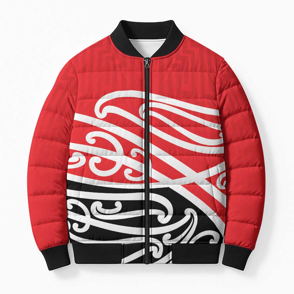 All Red New Zealand Kowhai Ngutukak Bomber Puffer Jacket - Aussie Hoodie