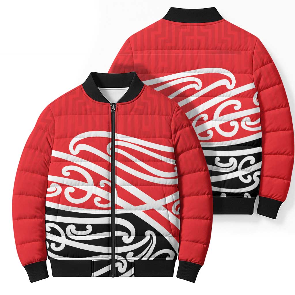 All Red New Zealand Kowhai Ngutukak Bomber Puffer Jacket - Aussie Hoodie
